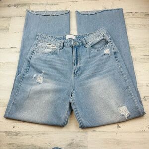 Vervet Blue 90’s high rise wide leg